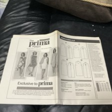 🧵Sewing Pattern shift dress Prima Magazine 2019/09