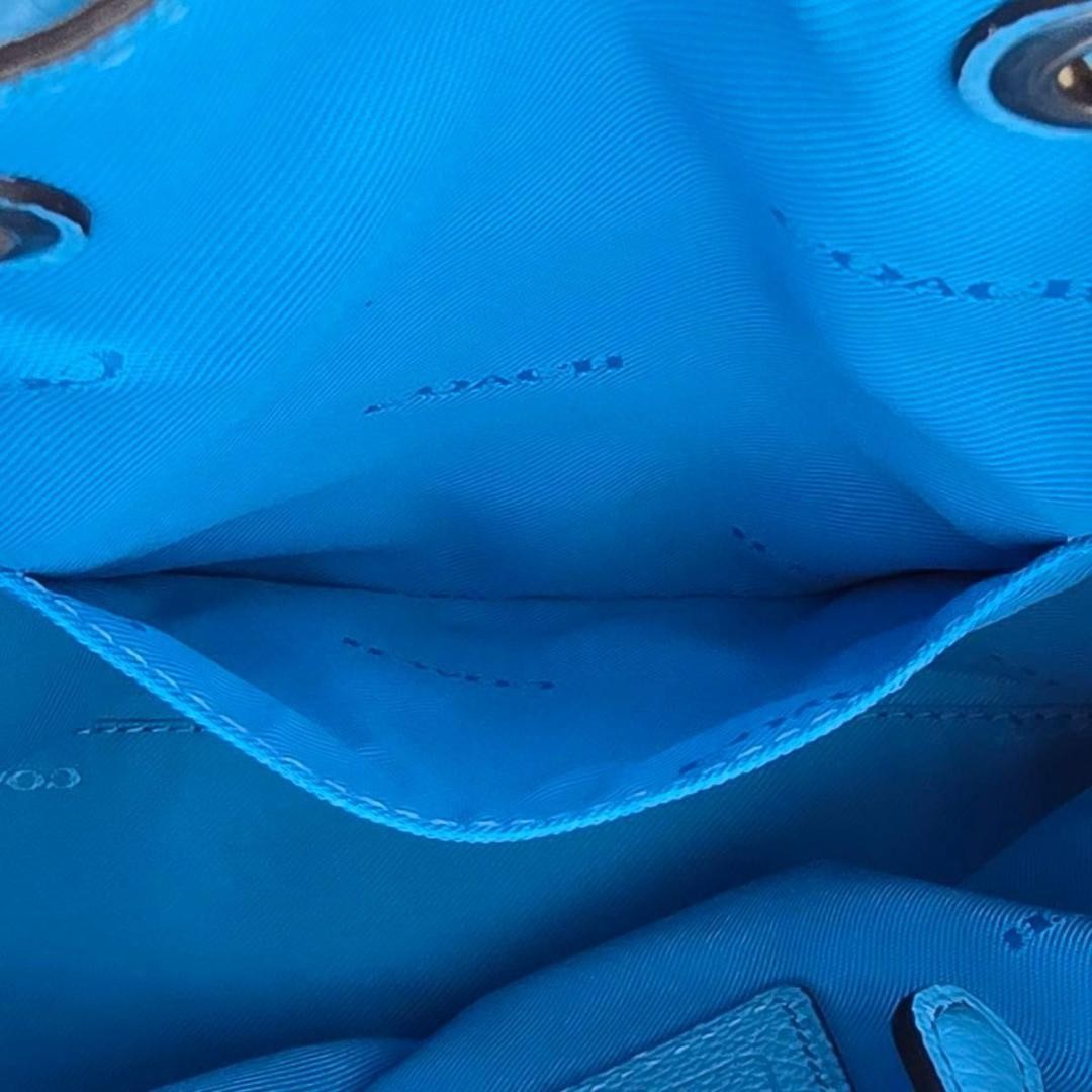 COACH Mini Backpack Turnlock Drawstring Leather B… - image 14