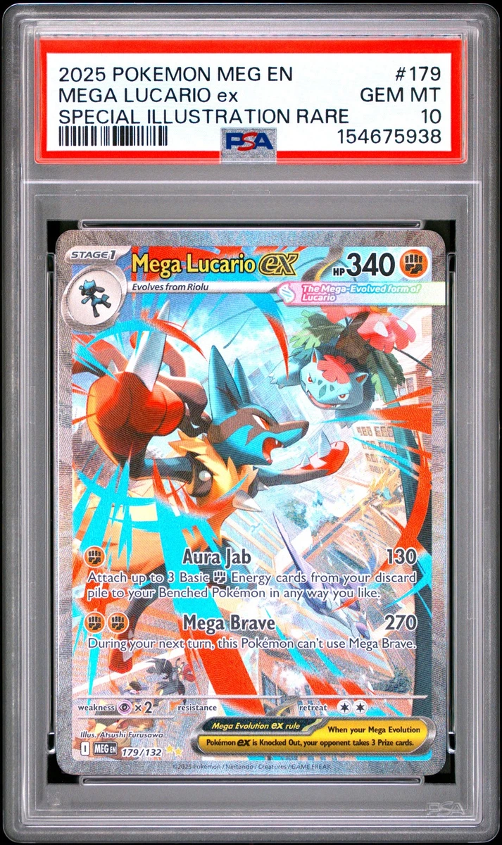 Pokémon TCG Grade 10 Lucario Individual Collectible Card Game