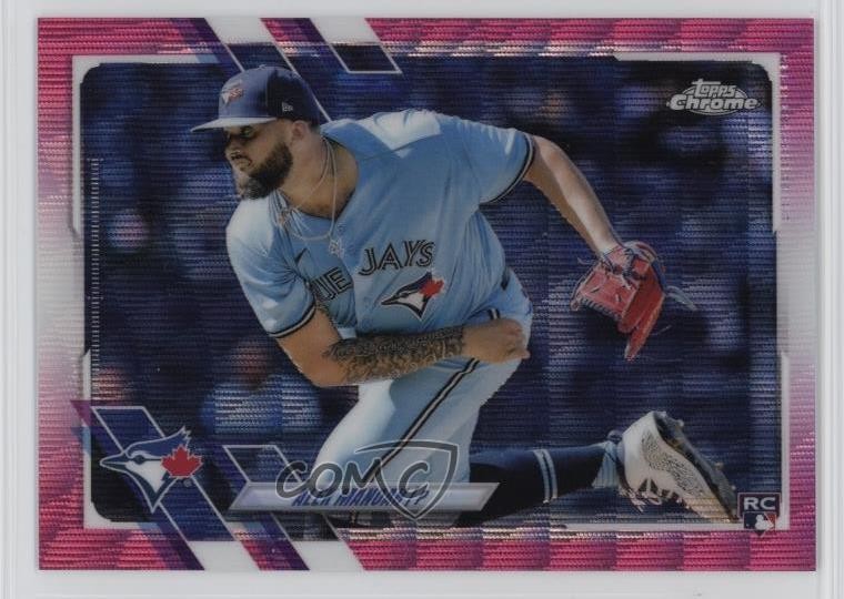 2021 Topps Chrome Update Target Pink Wave Refractor Alek Manoah #USC65 07rd