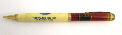 Vtg. Advertising Tide Water Oil Co. New York N.Y. Mechanical Pencil Floating Oil