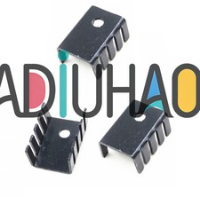 12 PCS NEW TO-220 Heat Sink Black TO220 19x15x10mm IC Heat Sink Aluminum M