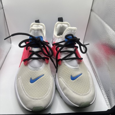 Nike Girl's React Presto(GS) Basketball Shoes (White/Hyper Pink-Photo Blue, 7