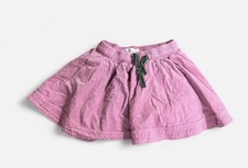 Mini Boden Girls Pink Skirt Green Bow Preppy School Holiday Size 5-6Y