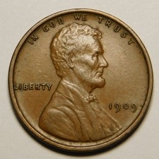 1909 P Lincoln Wheat Cent Penny EF-XF  "Actual Coin Pictured - Not Cleaned"