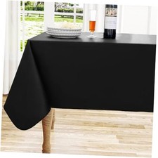 homing Rectangle Vinyl Tablecloth, Waterproof 84" x 60" Rectangular 1 Black