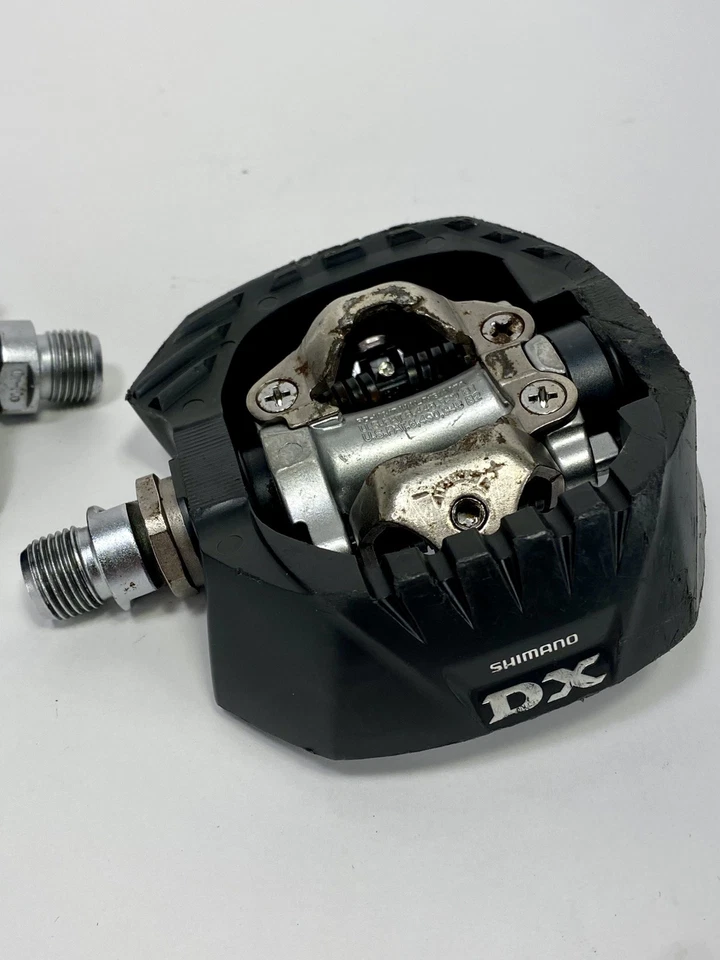 Pedales de carreras BMX Shimano DX sin clip combo plano compuesto negro MTB SPD Foto 2 de 4