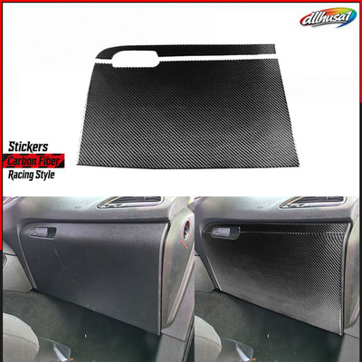Real Carbon Fiber Co-pilot Dashboard Panel Cover Trim For Dodge Challenger 15-24