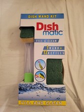 NEW Dishmatic Dish Wand Kit With 12 Refills