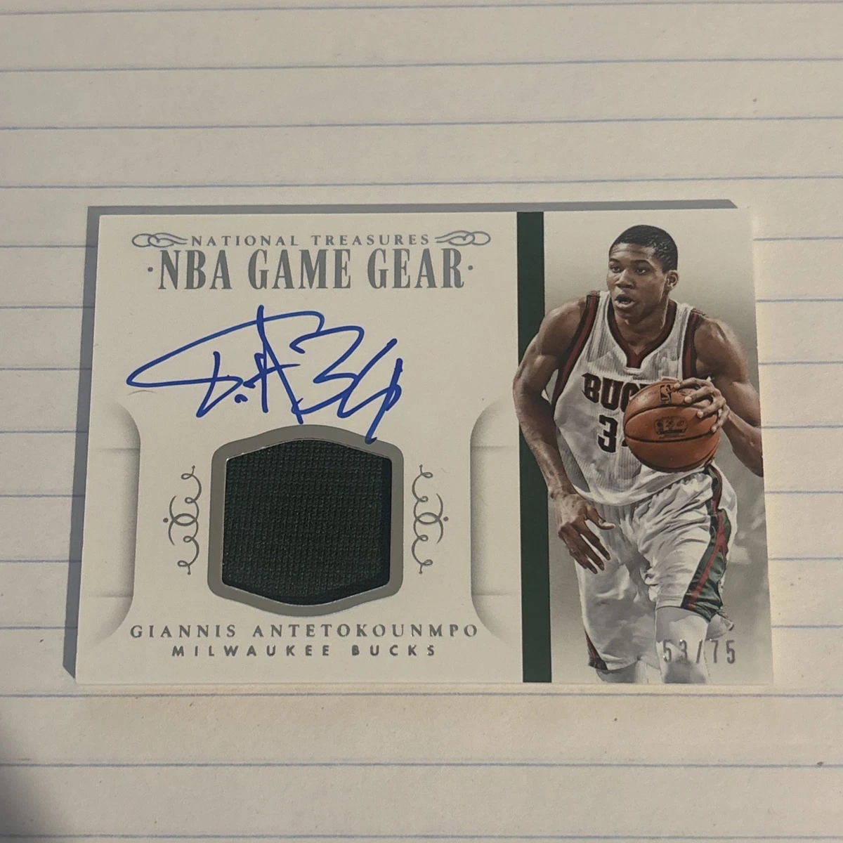 【美品】99シリアル　ヤニス•アンデトクンボ Giannis Antetokounmpo Basketball Serial Numbered Sports Trading