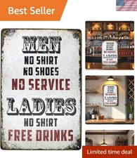 Funny Beer Alcohol Free Drinks Tin Sign - Stylish Wall Art for Diner & Man Cave