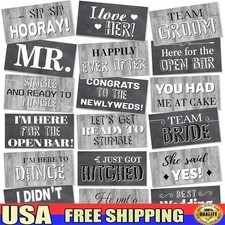 Wedding Photo Booth Props Set 24 Unique Designs Durable Waterproof Fun Elements