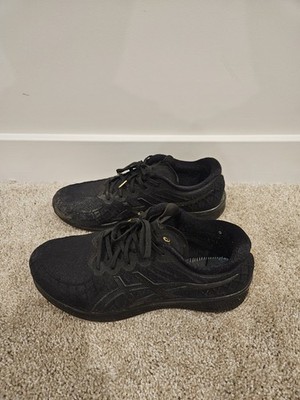 Mens Black & Gold ASICS Gel-Quantum Infinity Trainers Size 10