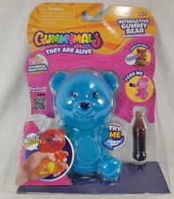 Gummymals Interactive Gummy Bear Squishy 20 Sounds  Reactions Toy BLUE