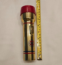 Boy Scout Bridgeport Working Flashlght Rare Glossy GOLD Official Vintage