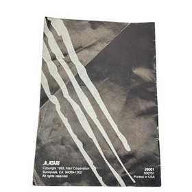 Vintage 1993 Atari Jaguar 64 Bit Trevor McFur in the Crescent Galaxy Game Manual