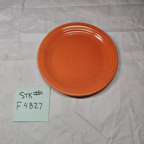 Vintage RED ORANGE FIESTA SALAD PLATE Approx 7 1/2"