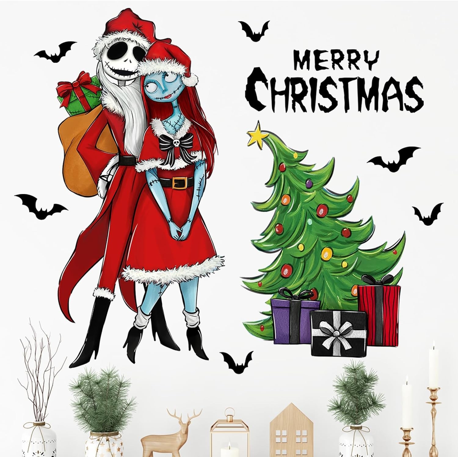 Mfault Merry Christmas Nigh.tmare BEF.ore Wall Decals 