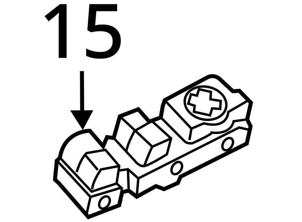 Главный выключатель стеклоподъемника левой двери для Lincoln Mkc 2015–2019 годов выпуска V79G5 - Изображение 4 из 4