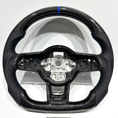 Carbon Fiber Steering Wheel W/Trim for Volkswagen MK7 MK7.5 GTI R GTD GTE Golf 7