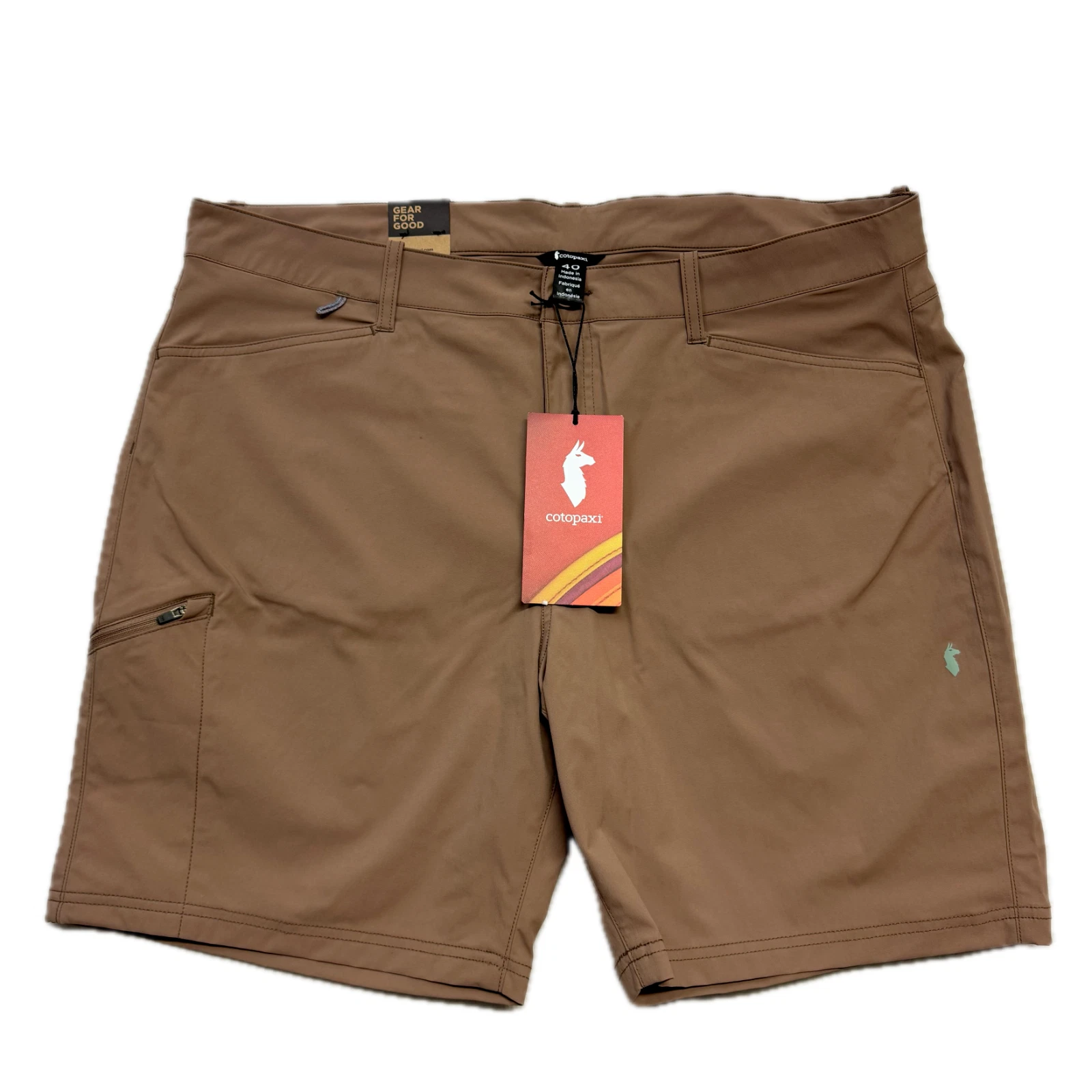 Cotopaxi Men’s Recycled Nylon Tech Short Khaki Brown 40 $80 Outdoor Hiking NWT