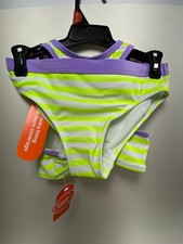 Wonder Nation Girls Everyday Bikini Swimsuit 2Pc UPF 50 , Size S 6-6X NWT