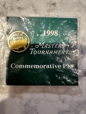 1998 Masters Tournament Commemorative Pin Augusta National Golf New Sealed Card 1998 Masters Tournament Commemorative Pin Augusta National Golf New Sealed Card