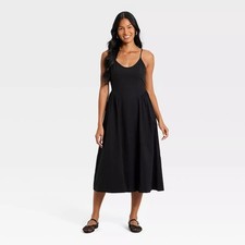Women's Corset Sundress - A New Day Black M