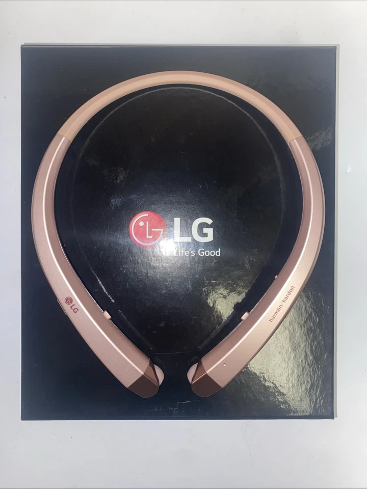Auriculares Bluetooth Originales LG Tone Infinim HBS-910 V2 Sonido Harmon Kardon Rosa Foto 2 de 4