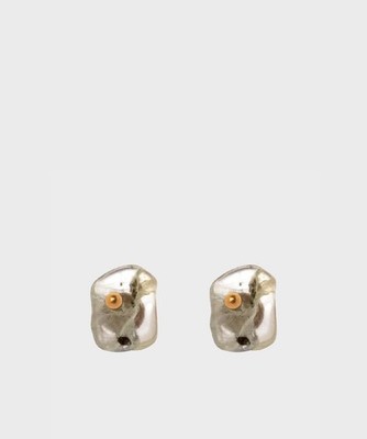 Sodini Fortaleza Jade Pebble Earrings, Light Green 930575BC