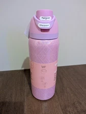 Owala Wicked FreeSip 24oz Insulated Stainless Steel Water Bottle Fuchsia Fields
