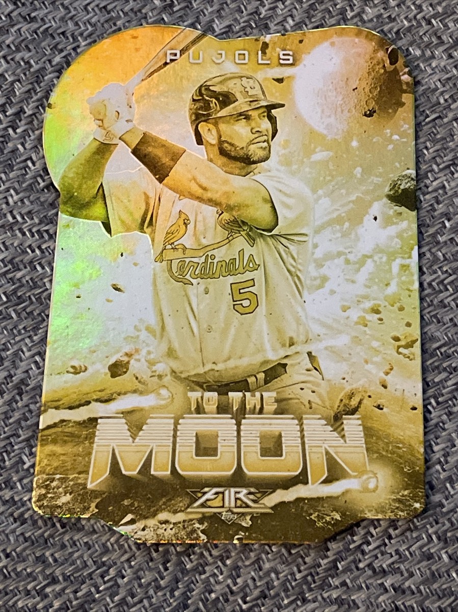 2022 Topps Fire Albert Pujols To The Moon Gold Minted Insert 