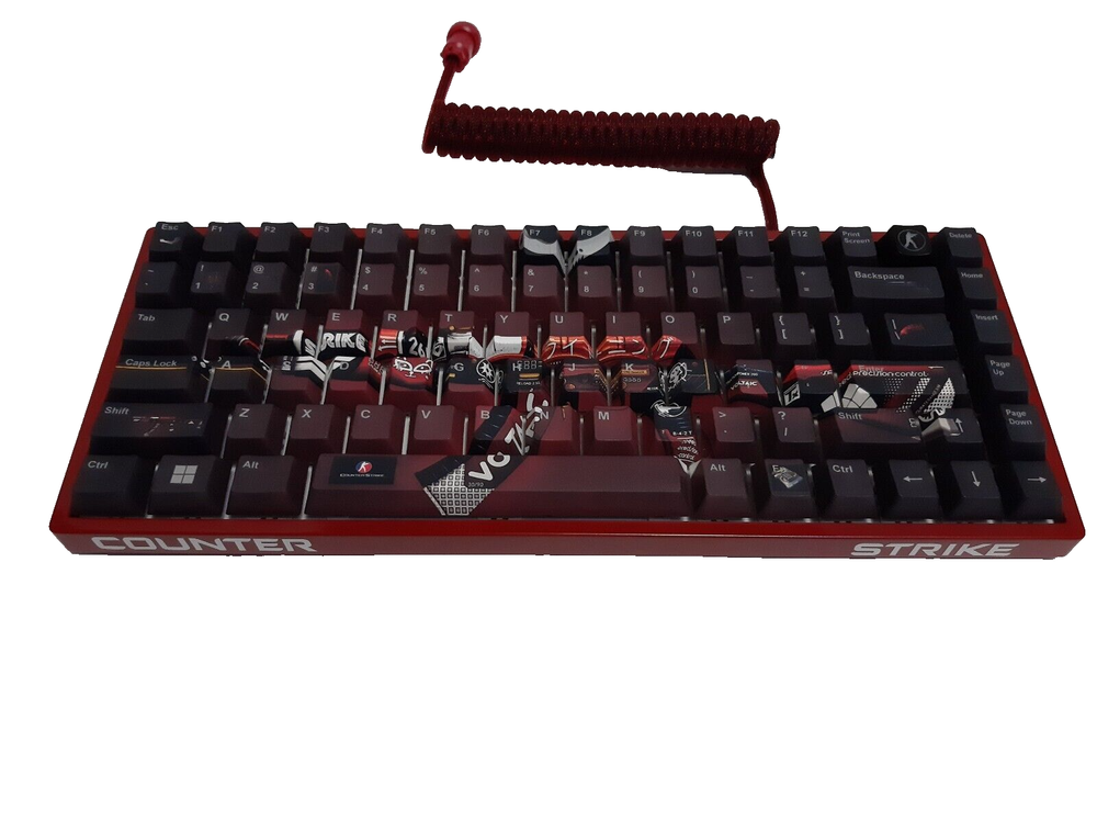 Custom 75% Mechanical Keyboard with AK-47 Theme and Yellow Lubed Switches for Gaming Enthusiasts