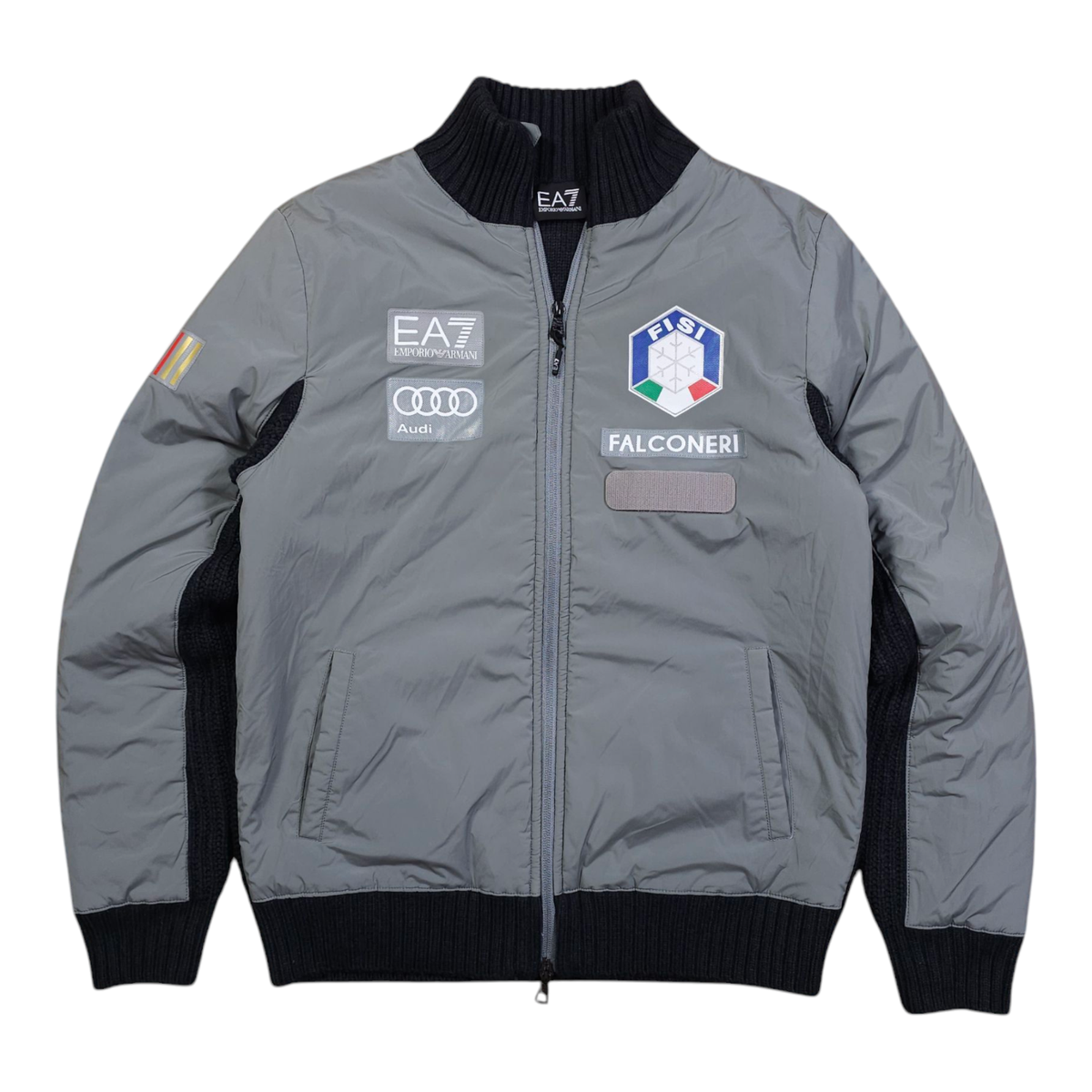 Emporio Armani EA7 FISI Italy Wool Ski Jacket Men Outdoor M UK