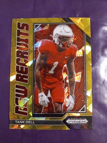 2023 Prizm Draft Picks Tank Dell Gold Ice New Recruits #NR-25 Cougars \ Texans - Picture 2 of 5