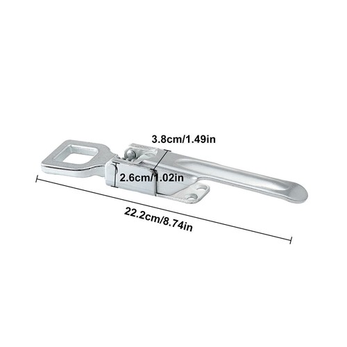 x2 Heavy Duty Over Centre Fastener Lock latch (Weld On) Trailer Tray Ute Camper - Picture 2 of 13