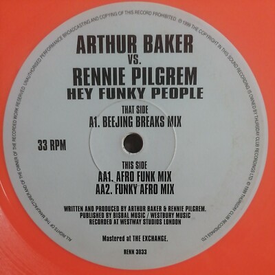 Arthur Baker vs. Rennie Pilgrem*    Hey Funky People