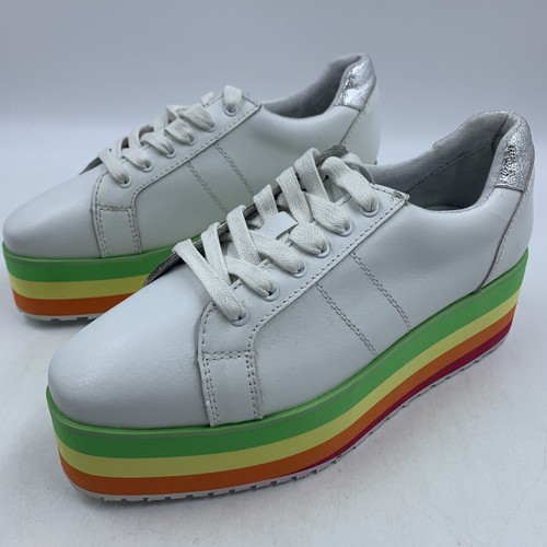volatile white platform sneakers