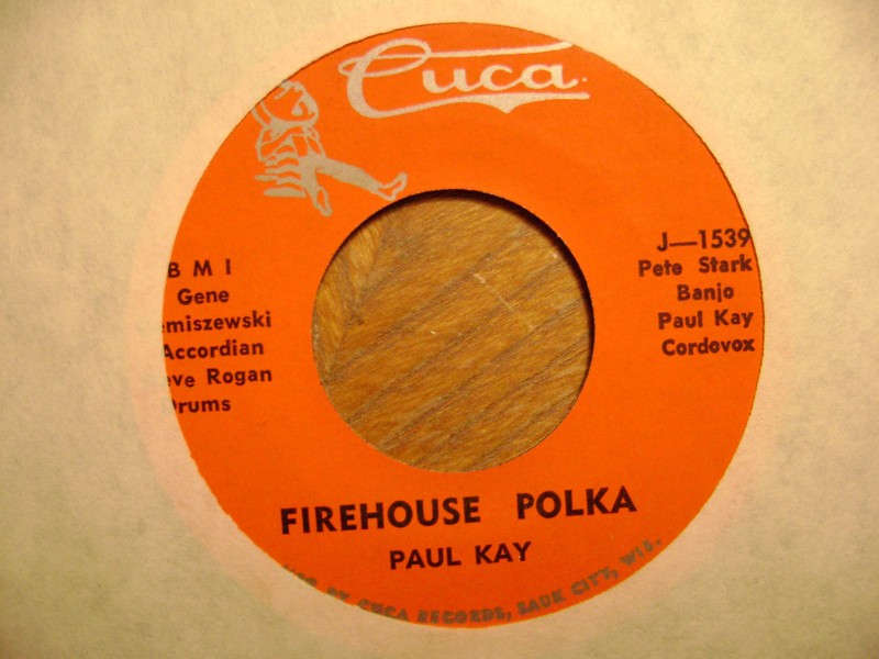 CUCA 45 RECORD J1539/PAUL KAY/SWISS MAIDEN WALTZ/FIREHOUSE POLKA/ NR MINT