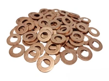 SOLID COPPER FLAT WASHERS TO FIT BOLTS & SCREWS MANY SIZE FORM M3 M4 M5 M6