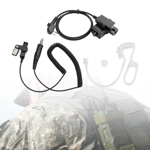 7.1-A3 Single Transparent Tube Headset 6-Pin U94 PTT For HYT TD500 TD510 TD520