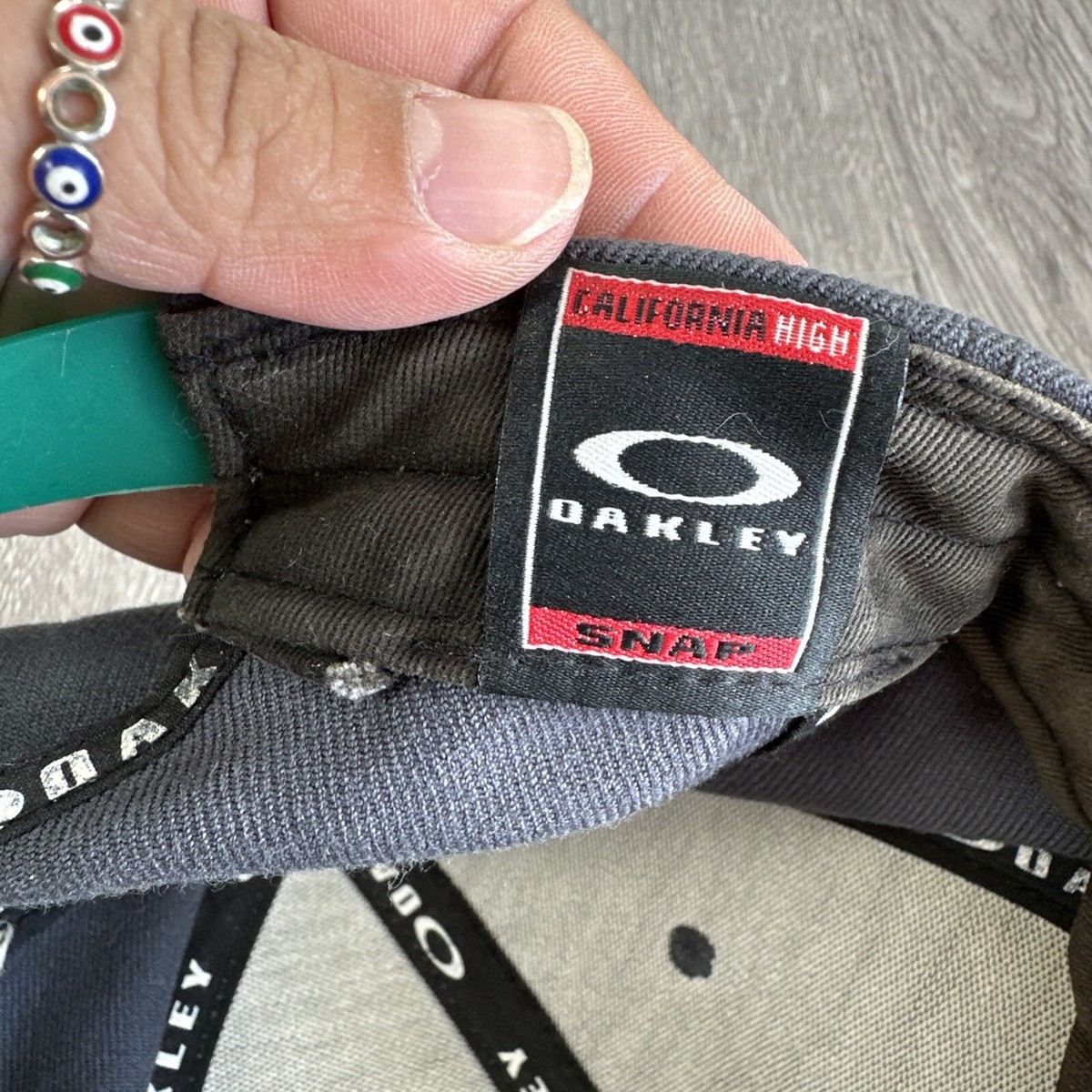 90s Vintage Oakley Software Hat Cap SnapBack Baseball Gray