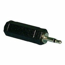 3.5mm Mini-Mono Plug to 1/4  Stereo Jack Adapter : 540A