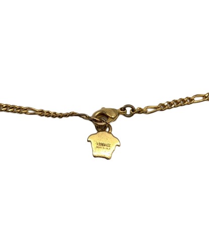 VERSACE GIANNI VERSACE Necklace Pendant AUTH MEDUSA Vintage 56cm Gold Medal Coin - Picture 10 of 12