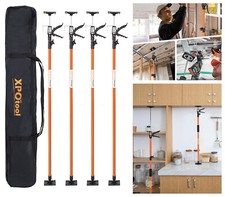 4pcs Steel Cabinet Jack Support Pole Adjustable 45"-114" 3rd Hand Support System