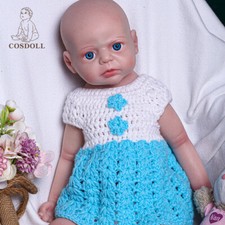 COSDOLL 22" Platinum Silicone Baby Doll Reborn Baby Dolls Painted Doll Soft Body