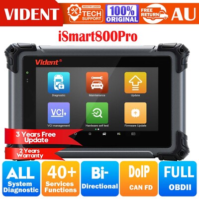 Vident 800 Pro Full System Car OBD2 Scanner Diagnostic Tool 40 Reset  Live Data
