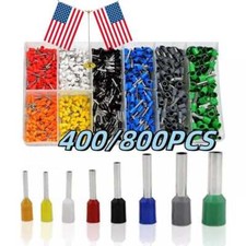 800/400PCS Insulated Crimp Cord Terminal Wire Ferrule Cable Terminals Connector