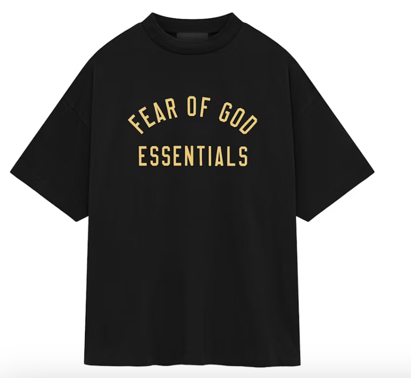 Fear of God Essentials Black Jersey Crewneck Tee Sizes M XL