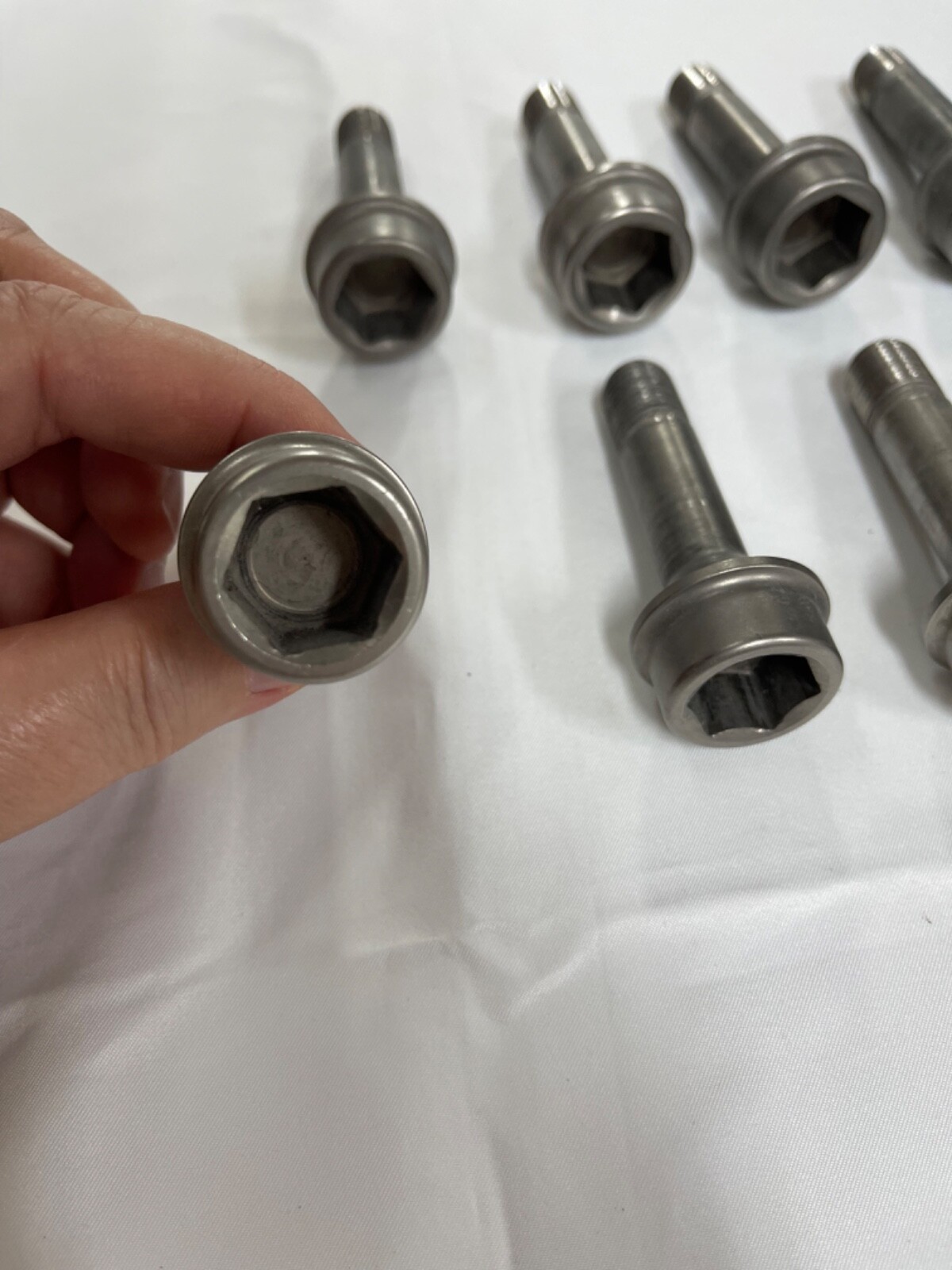 OEM FERRARI 360, F430, 458, 488, 599 TITANIUM LUG BOLT, P/N 206274